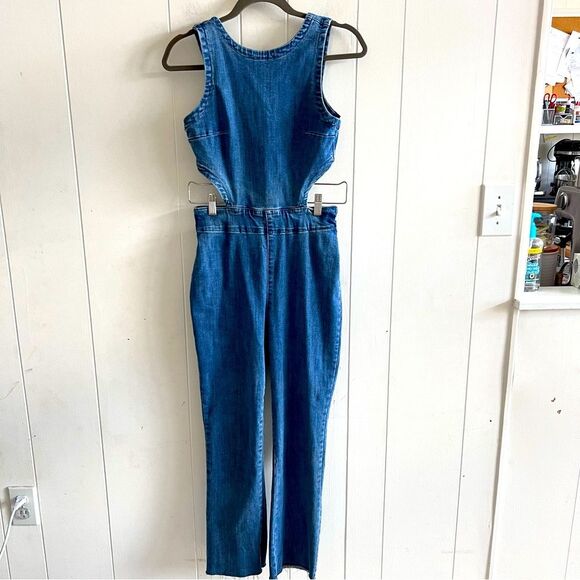Urban Outfitters Jojo Denim Cut-Out Jumpsuit - Picture 3 of 15